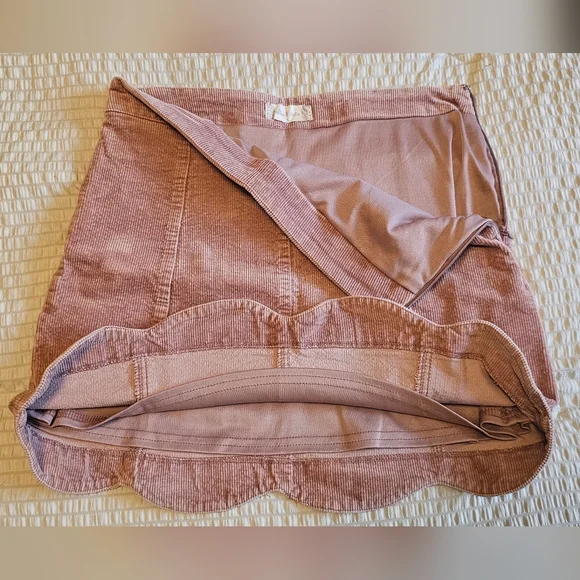 Altar'd State - Pink Corduroy Women's Skirt - Picture 5 of 7